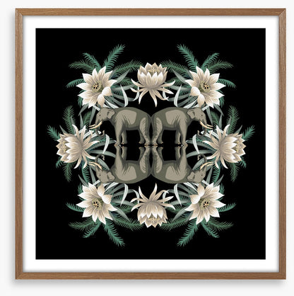 White lotus elephants