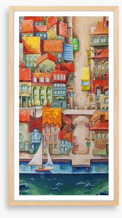The seaside town