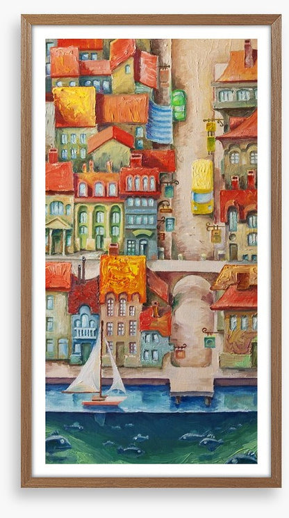 The seaside town