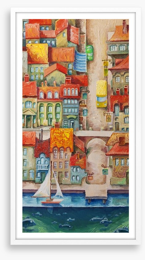 The seaside town