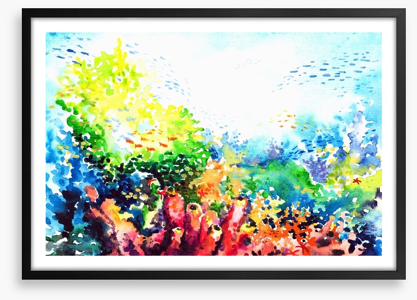 Colourful coral