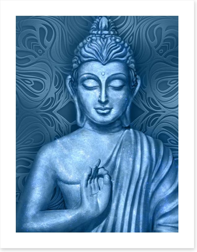 Buddha in blue