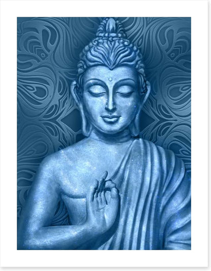 Buddha in blue