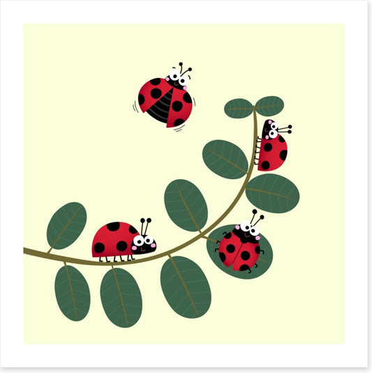 Ladybug leaves