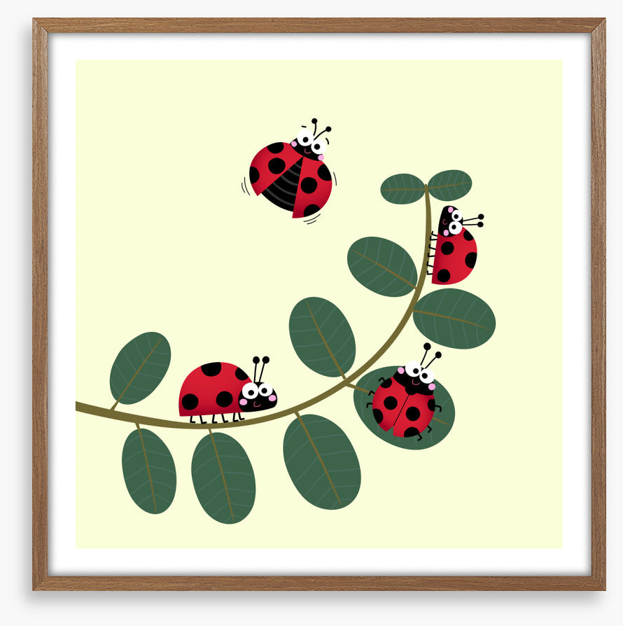 Ladybug leaves