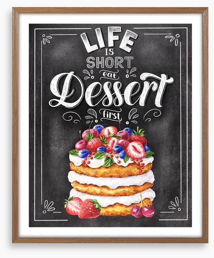 Eat dessert first