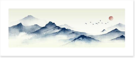 Mountain mist panorama