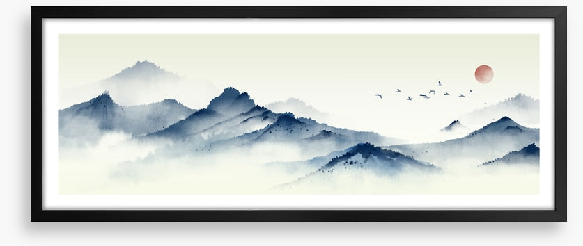 Mountain mist panorama