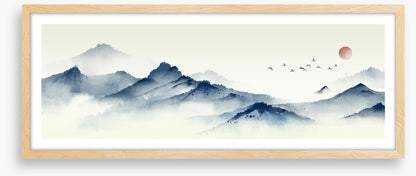 Mountain mist panorama