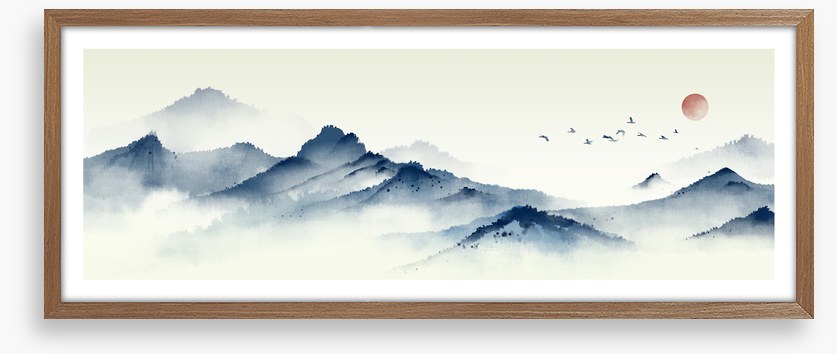 Mountain mist panorama