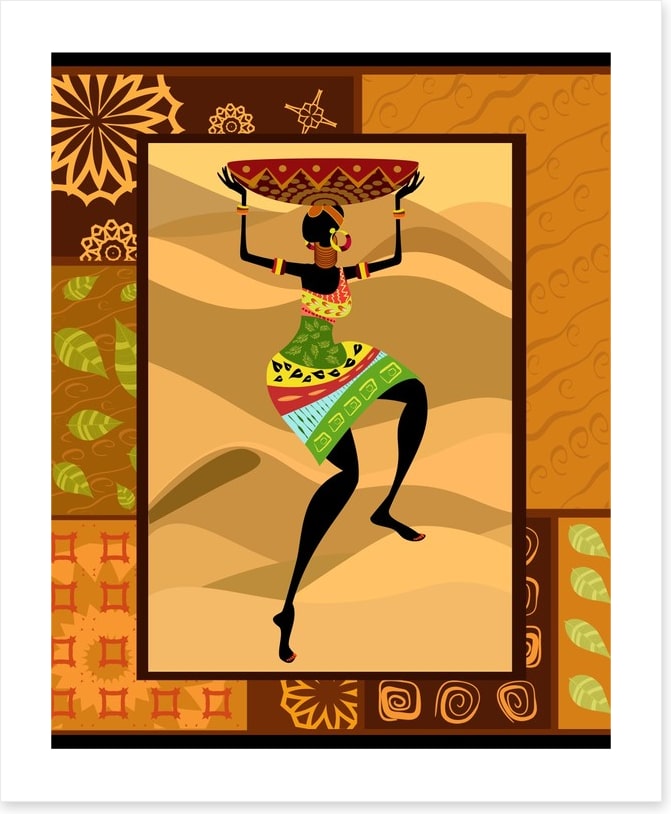 Dance of the tribal basket