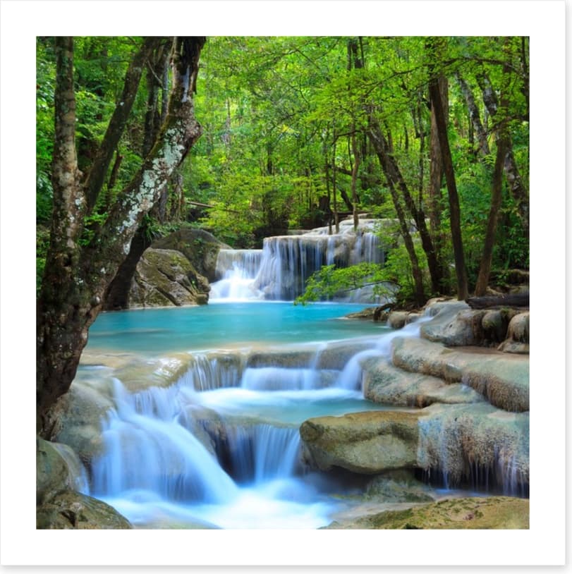 Erawan Waterfall in Kanchanaburi, Thailand