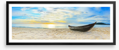 Wooden boat on the beach