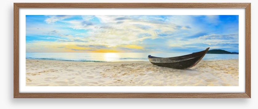 Wooden boat on the beach