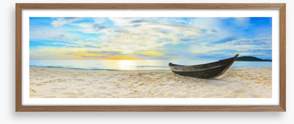 Wooden boat on the beach