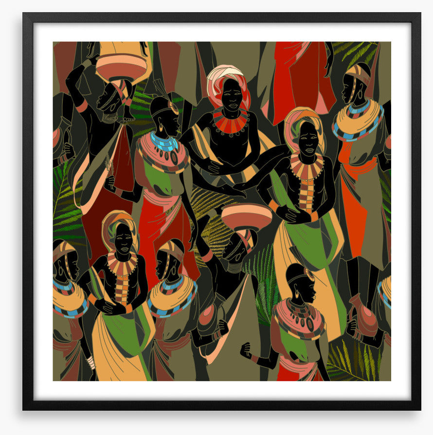 Gathering in green