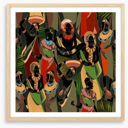 Gathering in green