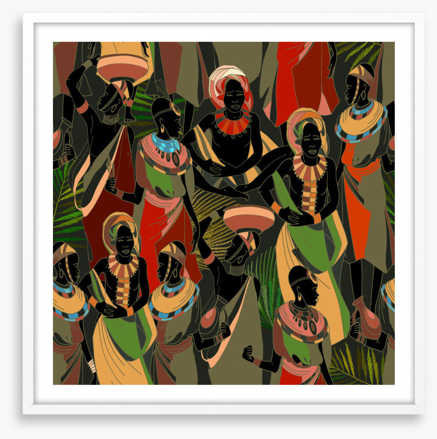 Gathering in green