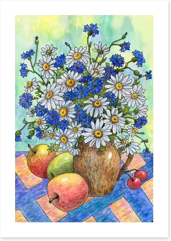 Among the apples