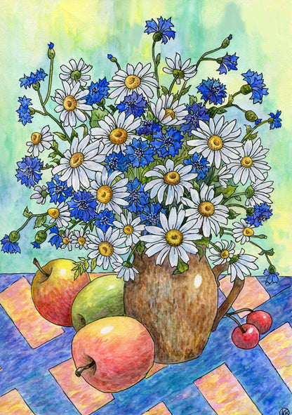 Among the apples