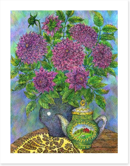 Beside the teapot
