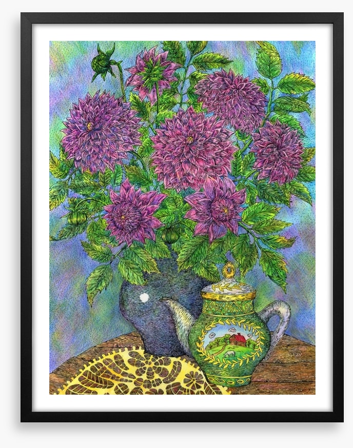 Beside the teapot