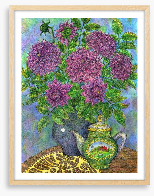 Beside the teapot
