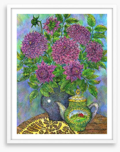 Beside the teapot