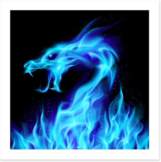 Blue spirit dragon