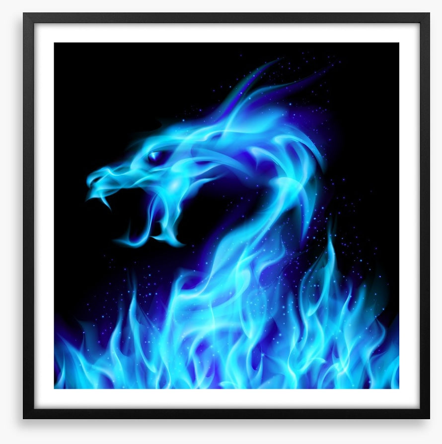 Blue spirit dragon