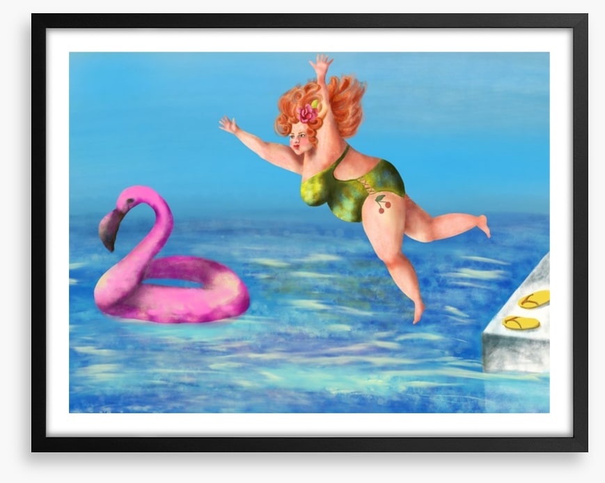 Chasing flamingos
