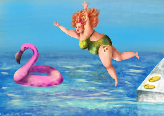 Chasing flamingos