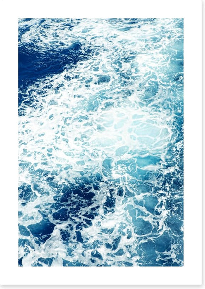 The churning sea