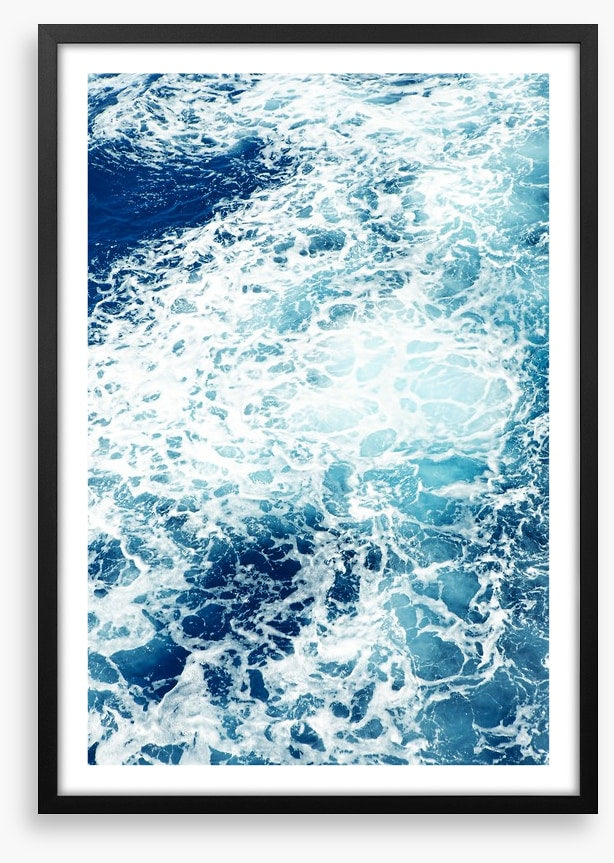 The churning sea