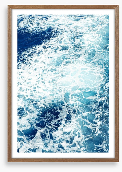 The churning sea