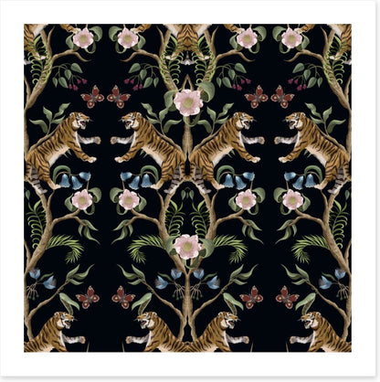 Chinoiserie tigers