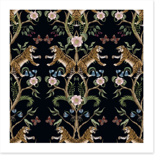 Chinoiserie tigers
