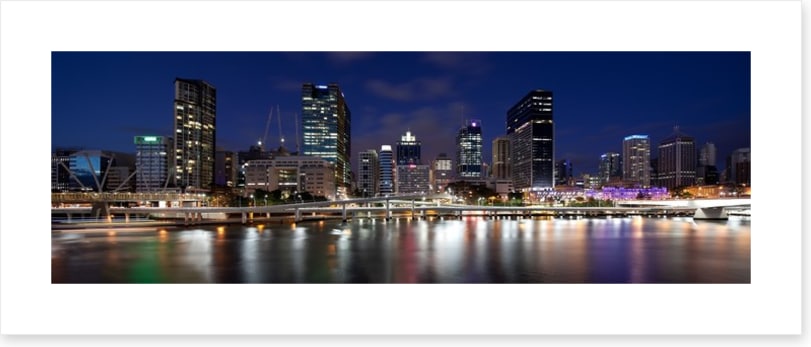 Brisbane city from Southbank