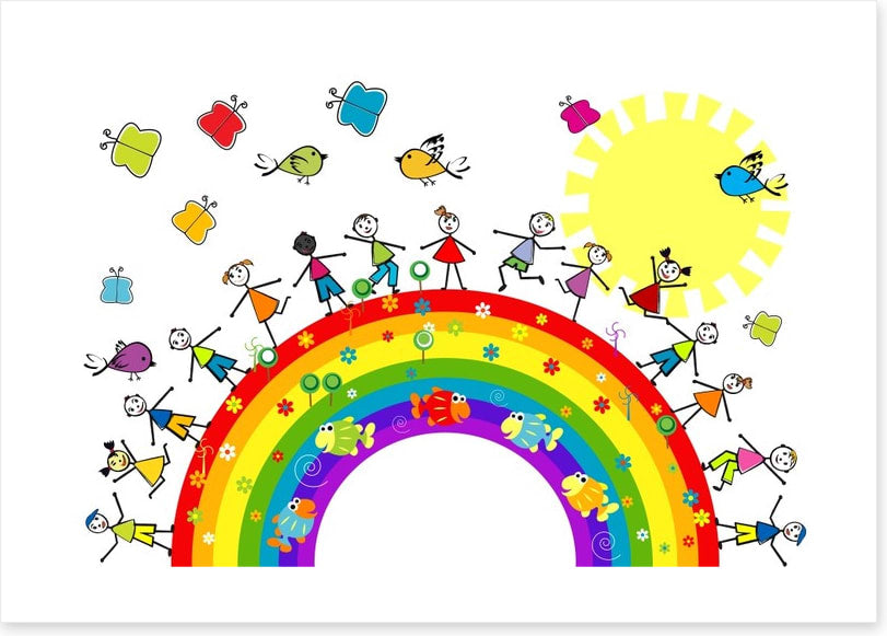 Playing on the rainbow