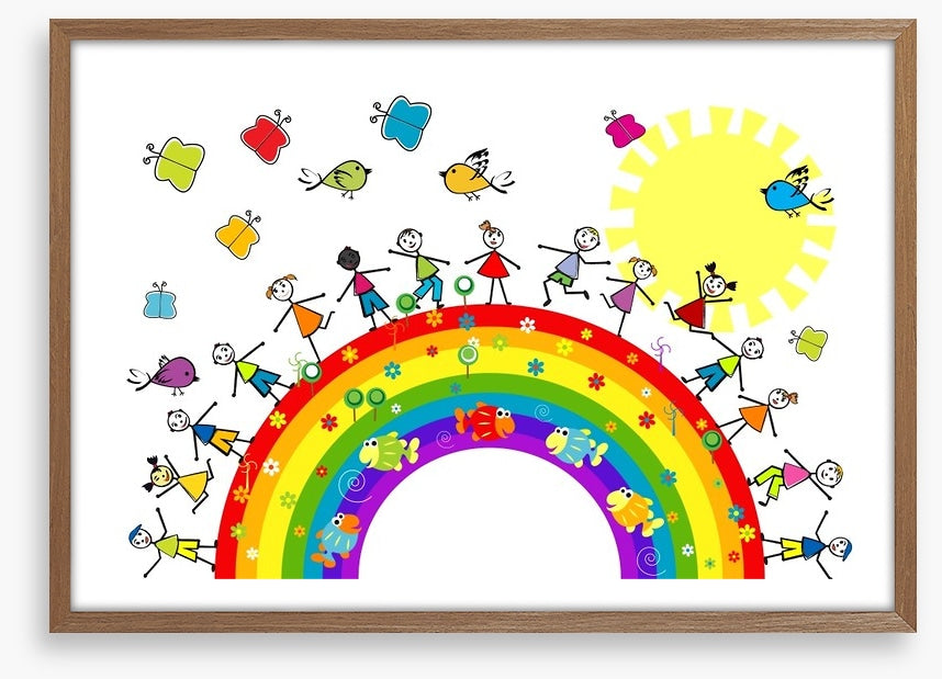 Playing on the rainbow