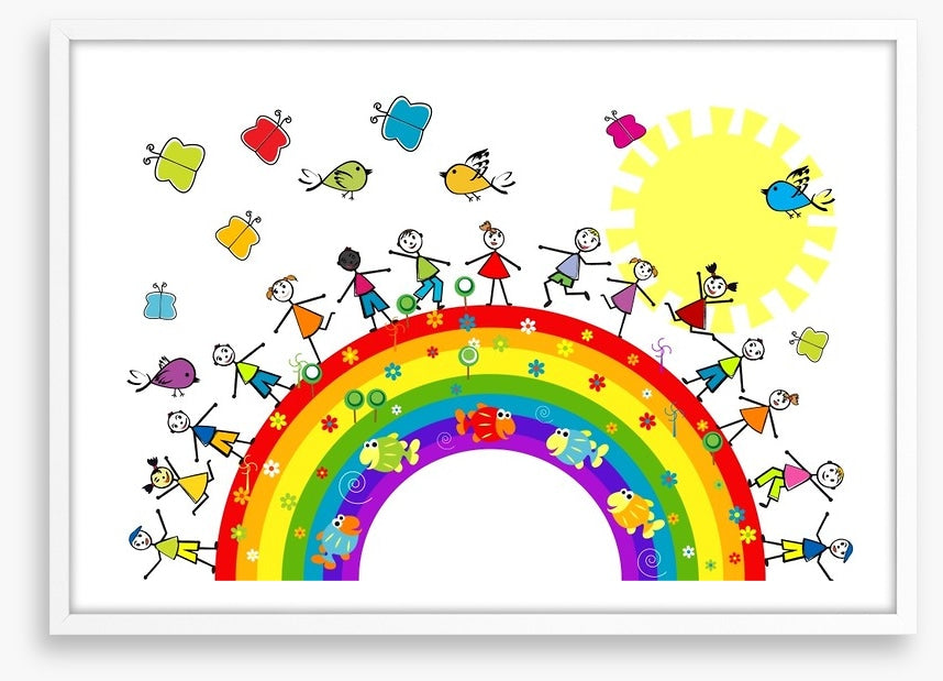 Playing on the rainbow