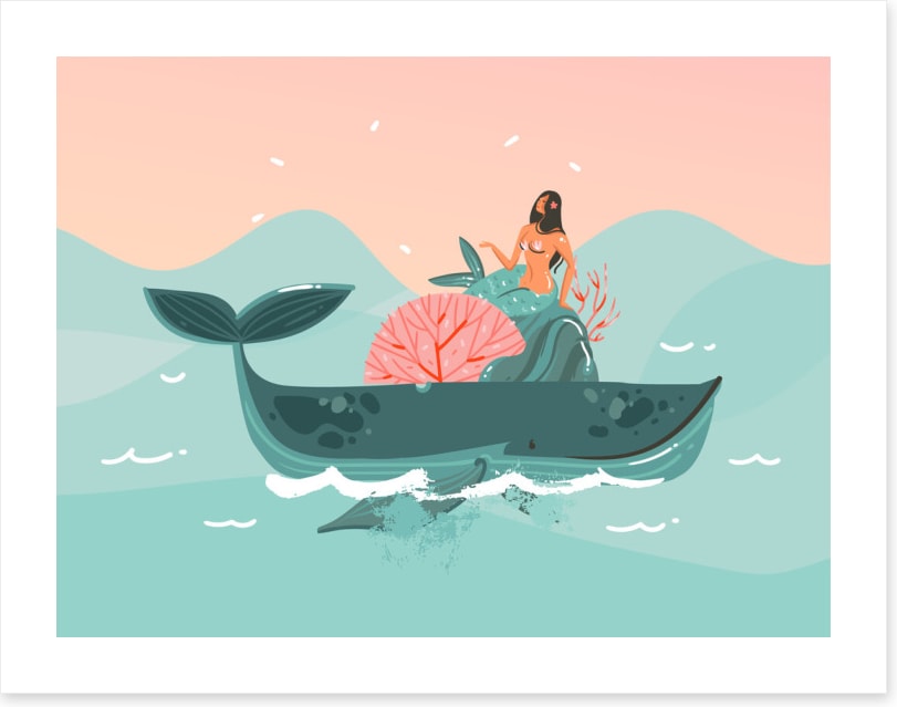 Passing whale