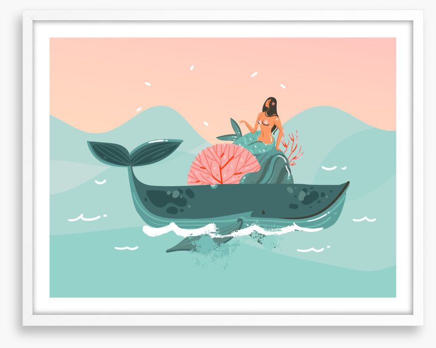 Passing whale