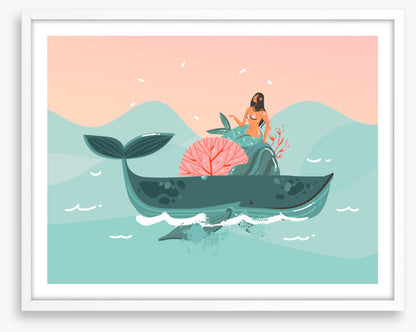 Passing whale