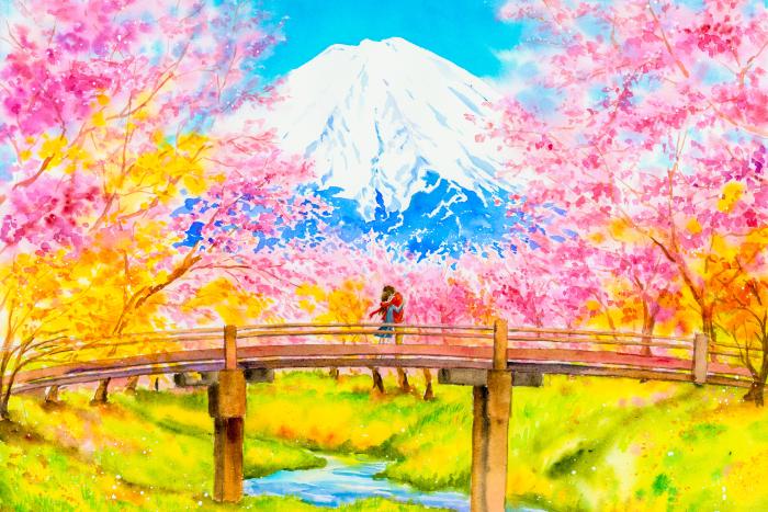 Cherry blossom love