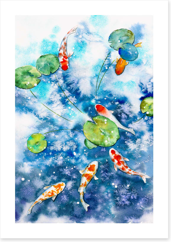 Koi aquarelle