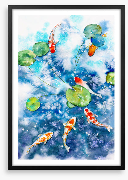 Koi aquarelle