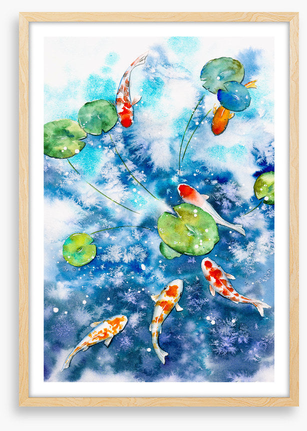 Koi aquarelle