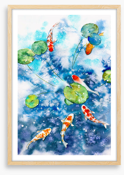 Koi aquarelle