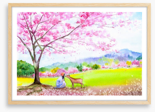 Under the cherry tree